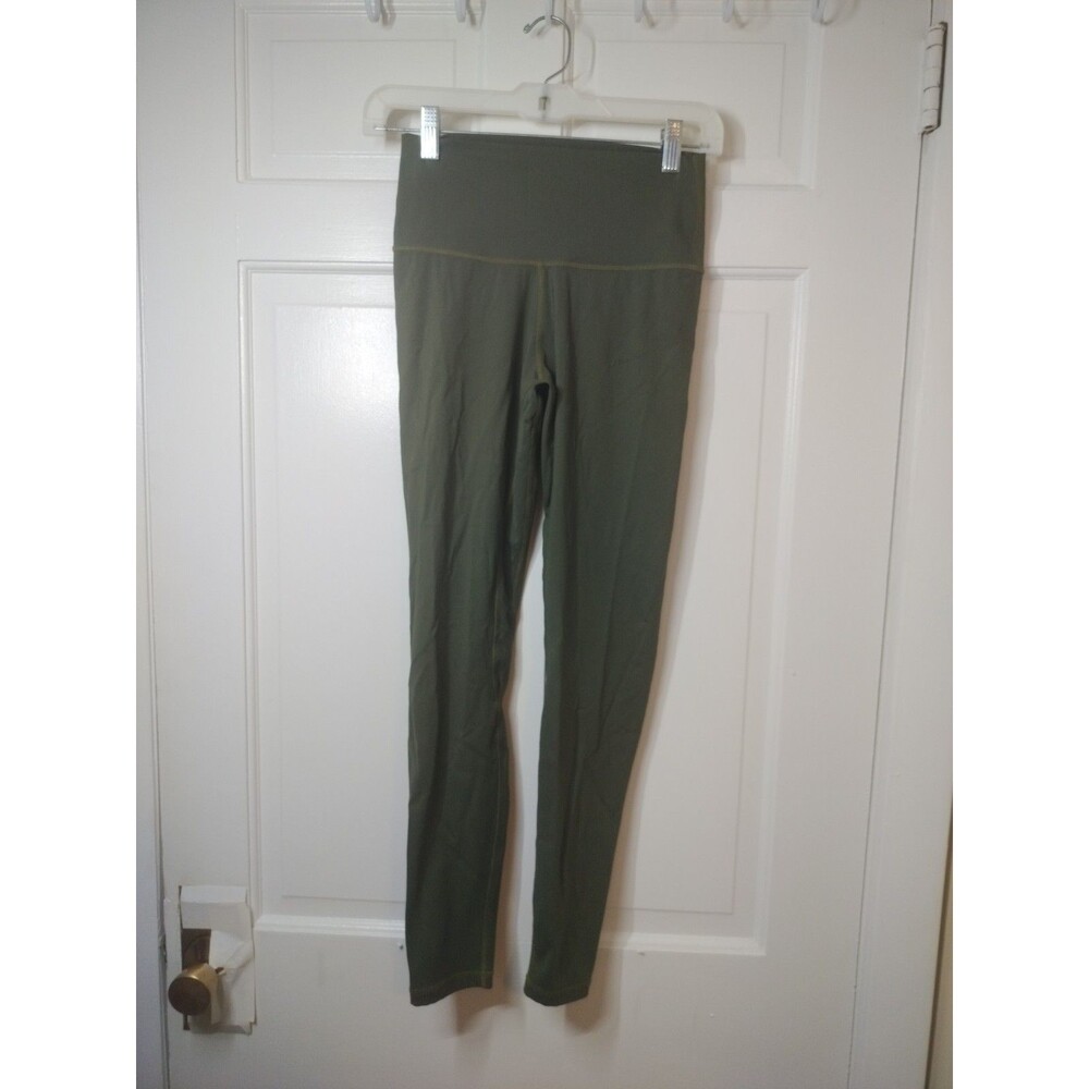 Colorfulkoala Sz M Soft High Waisted Leggings Olive Green Athletic Pants